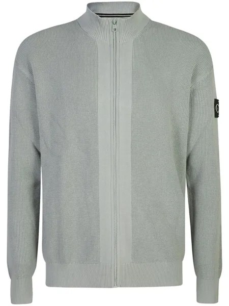 Calvin Klein Jeans кардиган с воротником-бейсболкой, серый