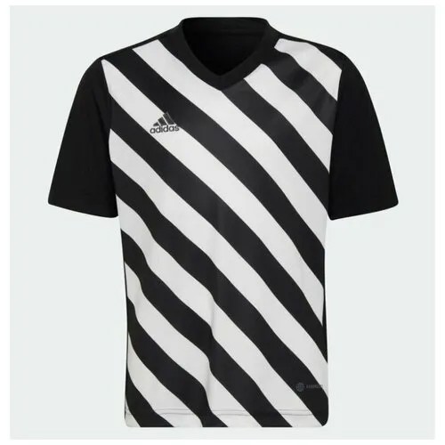 Футболка спортивная adidas, размер 128, черный