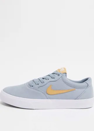 Серые кроссовки Nike SB Chron Solarsoft-Серый