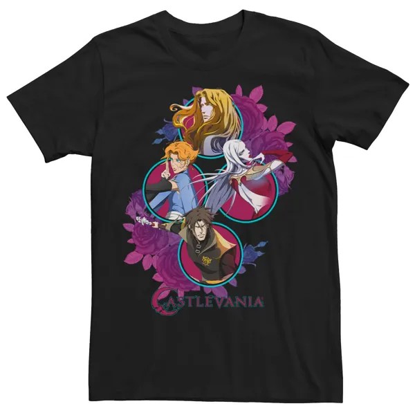 Мужская футболка Netflix Castlevania Hero с цветочным принтом Licensed Character