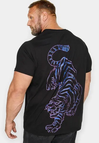 Футболка с принтом Tokyo Tiger BadRhino, черный