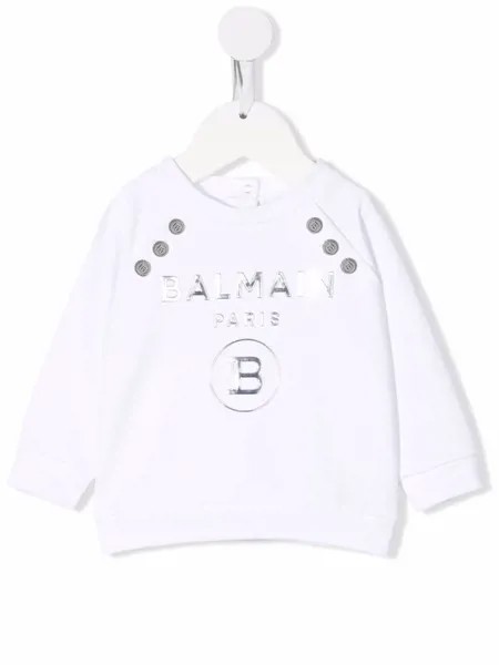 Balmain Kids толстовка с логотипом