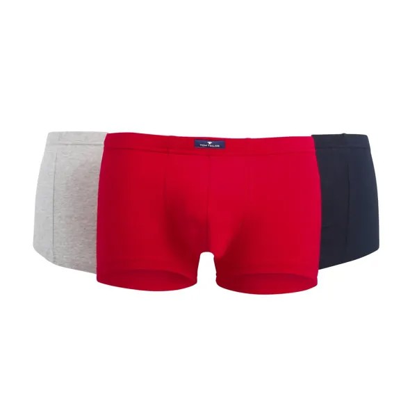 Боксеры Tom Tailor Boxershort 3 шт, цвет Marine/Rot/Grau