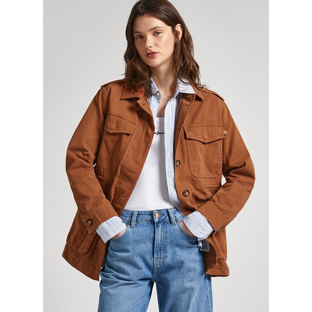 Куртка Pepe Jeans Theresa, коричневый