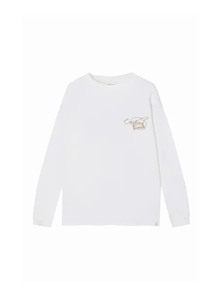 Лонгслив Pull&Bear, белый