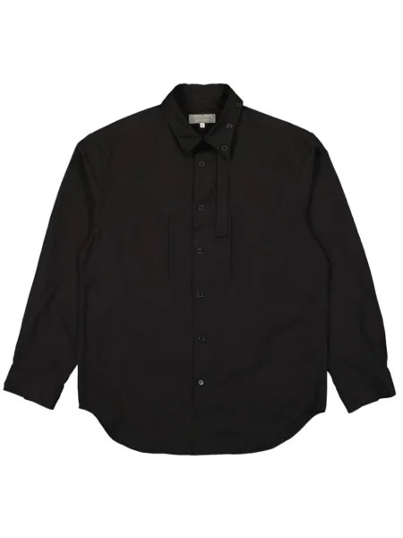 Yohji Yamamoto рубашка с J-образным швом, черный