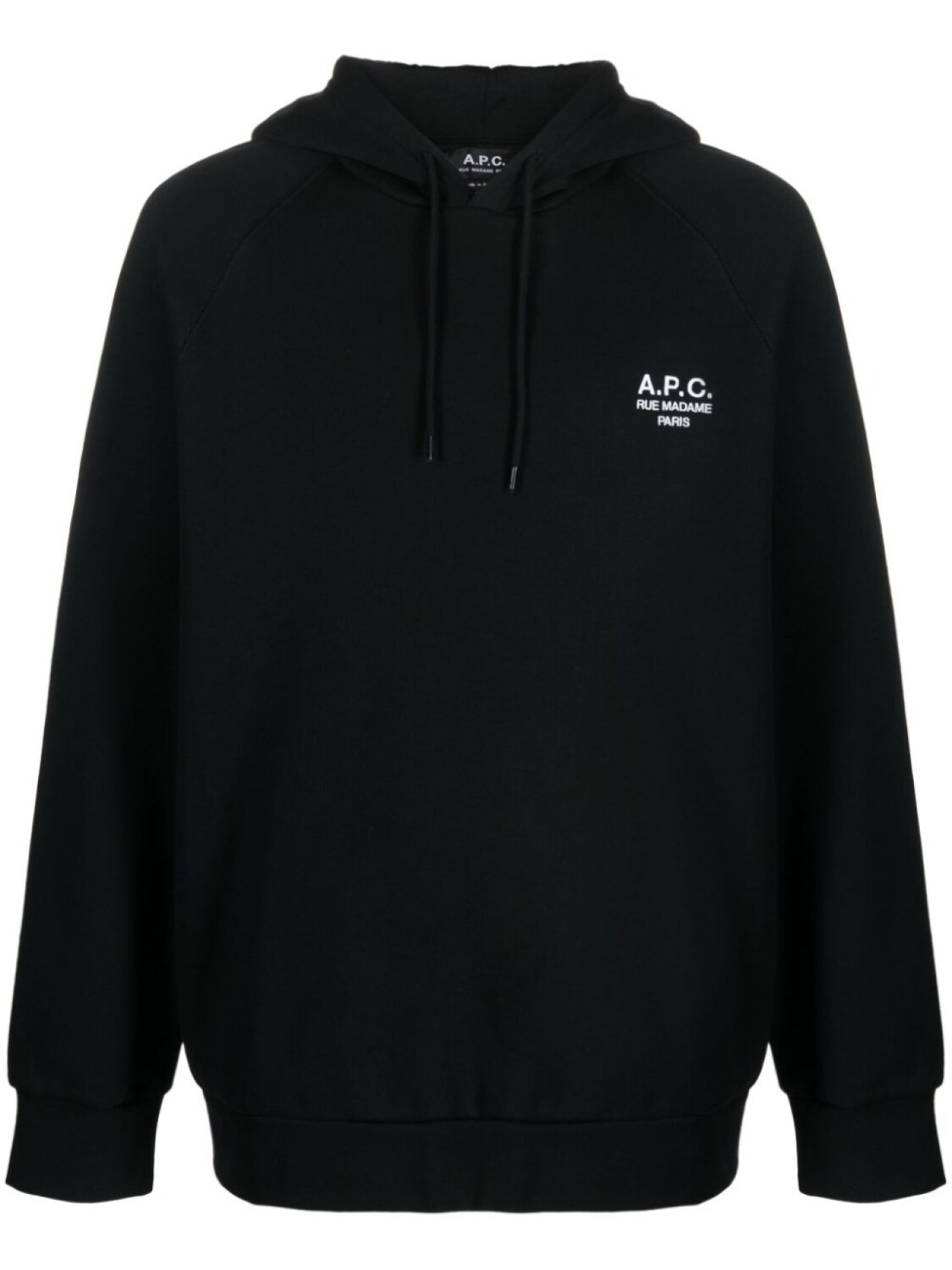 A.P.C. худи Oscar с вышитым логотипом, черный