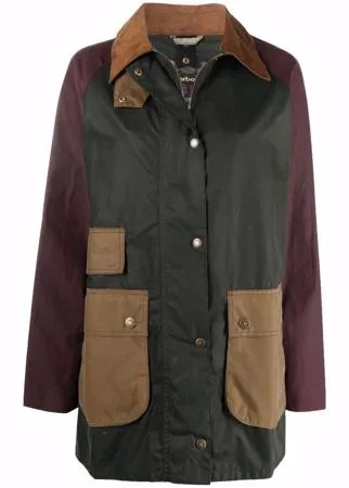 Barbour куртка на молнии со вставками