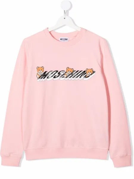 Moschino Kids толстовка с логотипом