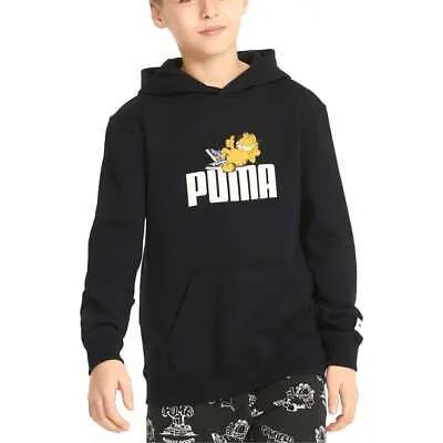 Puma Garfield X Pullover Hoodie Youth Boys Size M Повседневная верхняя одежда 533430-01