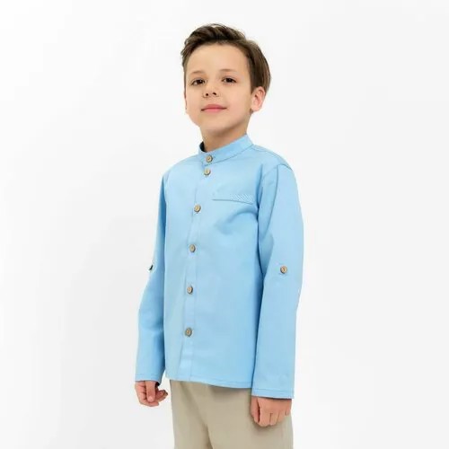 Школьная рубашка Kaftan, размер 36, голубой