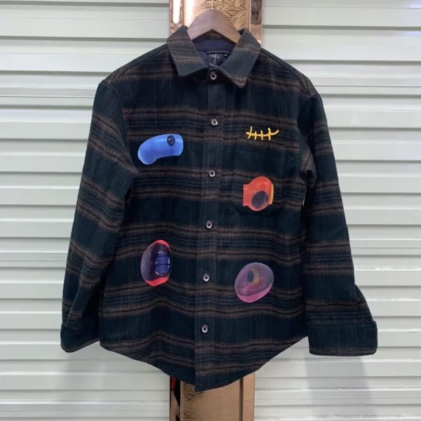 Пиджак 22SS пенопластовые с буквенным принтом Трэвиса Скотта для мужчин и женщин Европейский размер 100% хлопок кактус Джек пальто хип-хоп зимн...