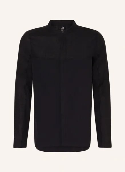 Рубашка стандартного кроя из разных материалов  Thom/Krom, черный