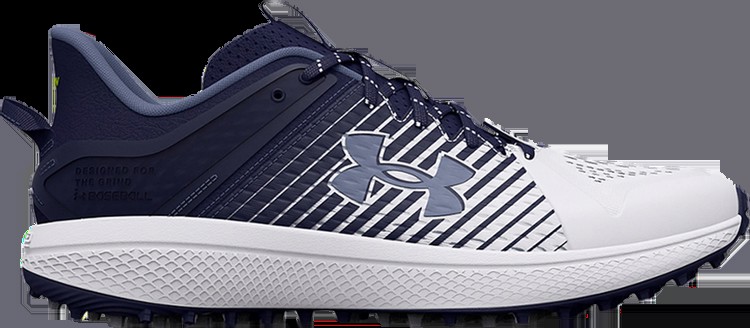 Кроссовки Under Armour Yard TF Midnight Navy White, синий