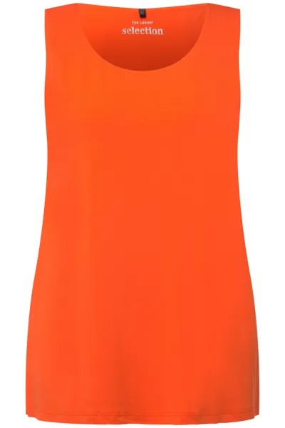 Футболка Ulla Popken Strick Top, цвет hellorange