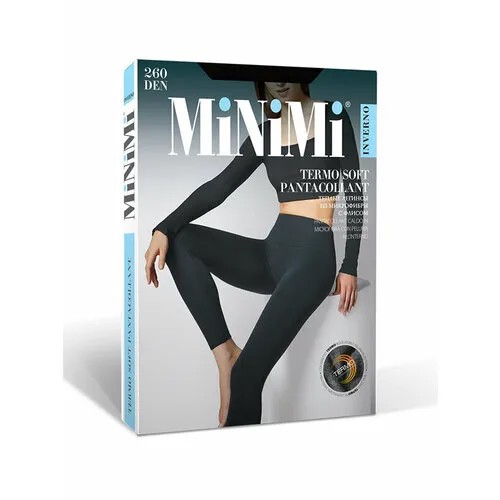 Легинсы MiNiMi Termo Soft, 260 den, размер L-XL, серый