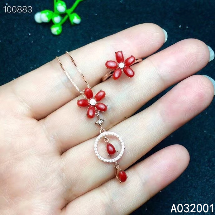 Цепочка и кольцо женские из серебра 925 пробы, с подвеской и кольцом
