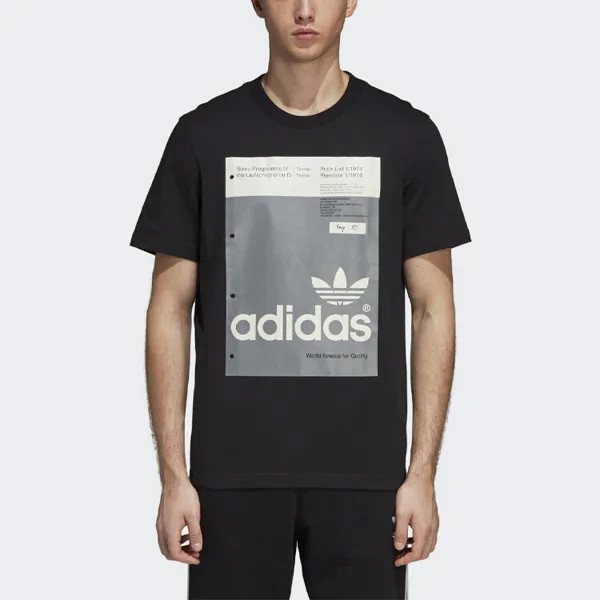 Футболка мужская черная Adidas Originals, черный