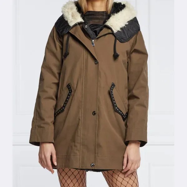 Парка стандартного кроя 2 в 1 тандил Pinko, хаки