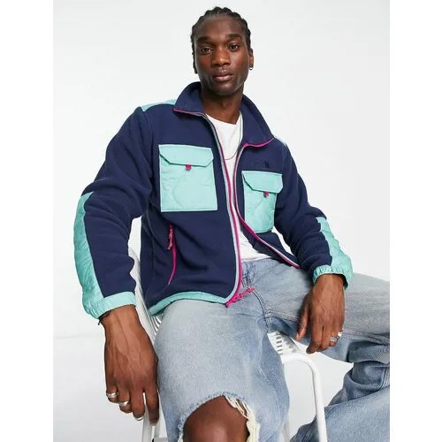 Куртка The North Face Royal Arch Full-zip fleece in navy and wasabi green, размер M