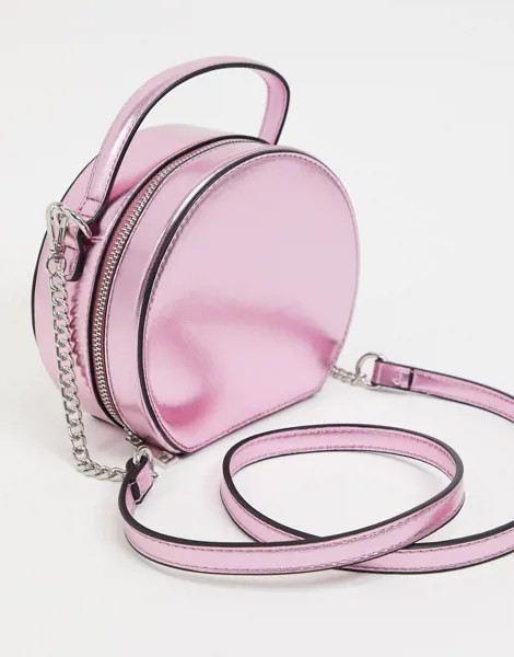 Круглая сумка через плечо BCBGeneration connie-Розовый