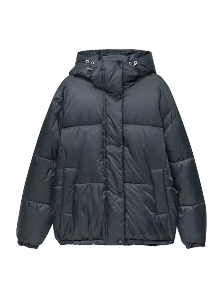 Межсезонная куртка Pull&Bear, темно-синий