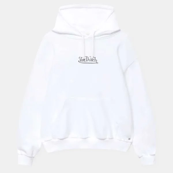 Худи Pull&Bear Oversize Von Dutch, белый