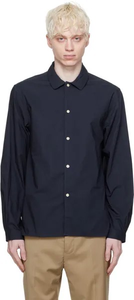 Темно-синяя рубашка с длинным рукавом Eloan Officine Generale