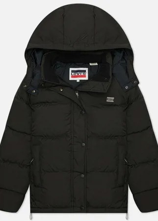 Женский пуховик Levi's Quinn Short Down, цвет чёрный, размер XS