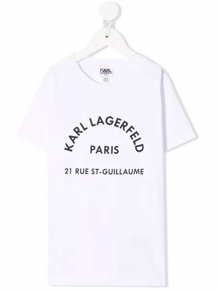 Karl Lagerfeld Kids футболка с логотипом