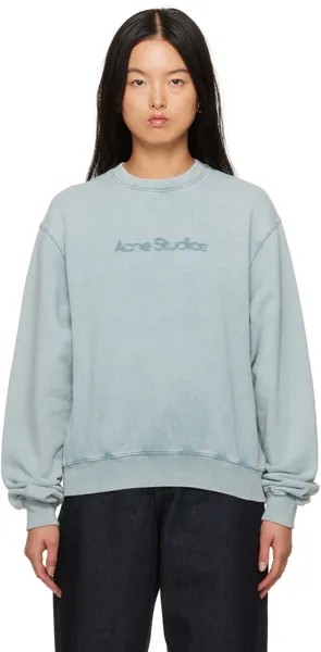 Синий размытый порошок толстовки Acne Studios