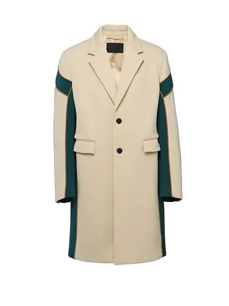 Пальто из технической ткани Prada, цвет beige khaki