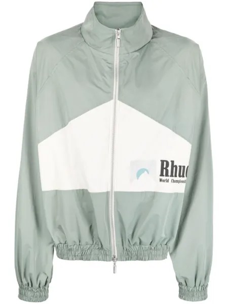 RHUDE бомбер World Championship с логотипом, зеленый