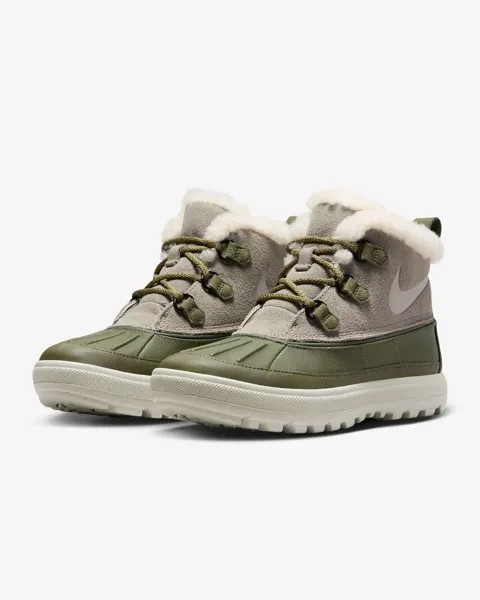 Женские полусапоги Nike Woodside Chukka 2 537345-200 темно-серого цвета GRA1, зеленый