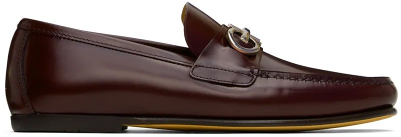 Бордовые лоферы Galileo Ferragamo