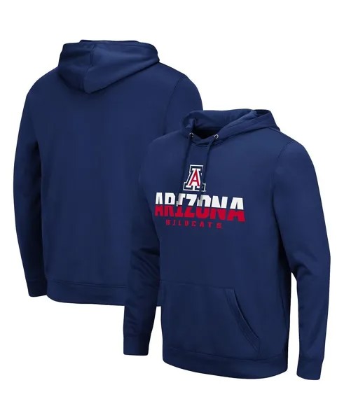 Мужской темно-синий пуловер с капюшоном Arizona Wildcats Lantern Colosseum