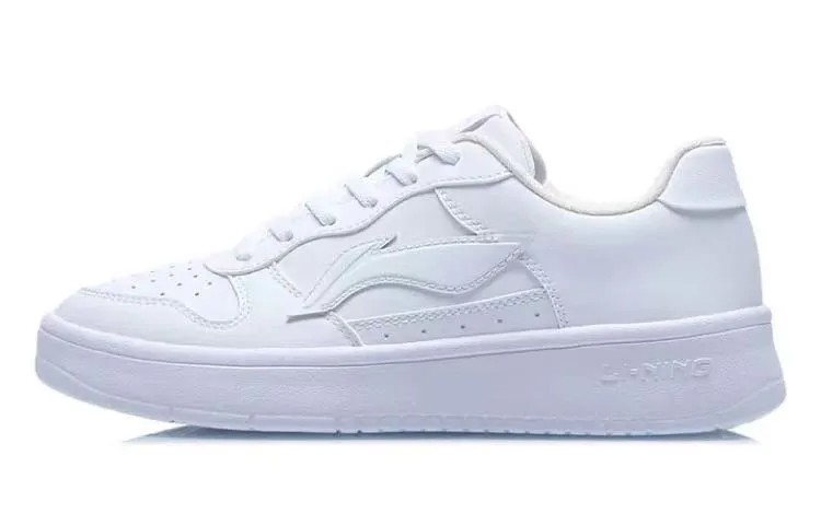 Кроссовки LINING Sports Life Collection Skateboarding Shoes Women's Low-top White/Pink, белый