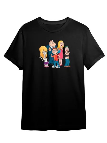 Футболка унисекс Каждому Своё Американский папаша/American Dad MUAP8 черная XS