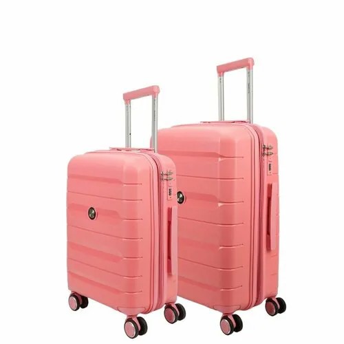 Умный чемодан Ambassador Comete, 2 шт., 80 л, размер S/M, розовый