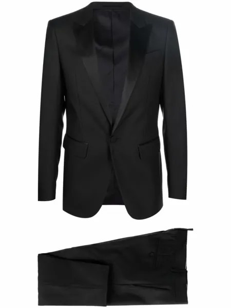 Dsquared2 костюм с однобортным пиджаком, черный