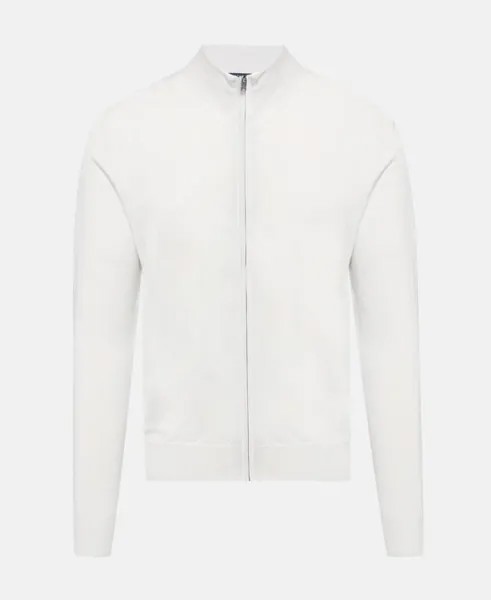Кардиган из шерсти мериноса Hackett London, цвет Greige