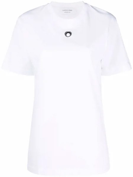 Marine Serre футболка с логотипом Icon Crescent Moon