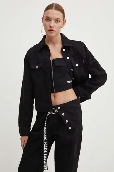 Джинсовая куртка Karl Lagerfeld, черный