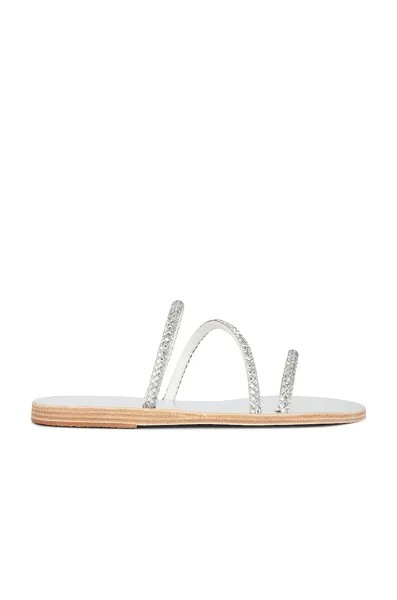 Сандалии Ancient Greek Sandals Polytimi Crystal, серебряный