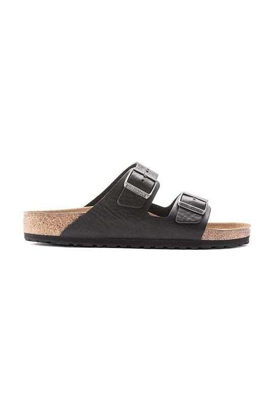 Кожаные шлепанцы Arizona Grip Birkenstock, черный