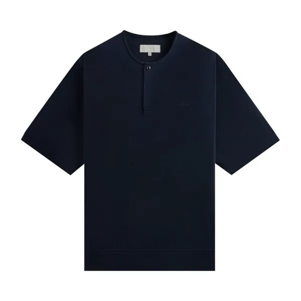 Пуловер Kith Micro Waffle Colby Pullover, синий