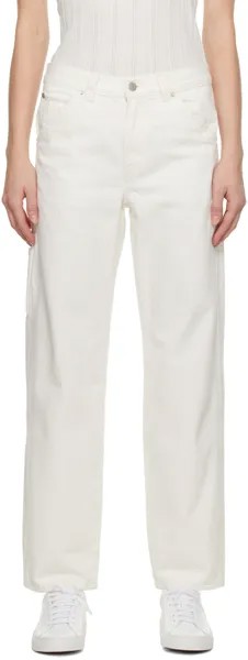 Белые джинсы в стиле милитари Levi's