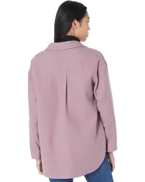 Куртка Madewell Waffleback Branner Shirt-Jacket, цвет Faded Fig