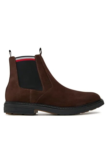 Ботинки Челси Tommy Hilfiger Chelsea Outdoor Suede Chelsea FM0FM05191 Marrón, коричневый