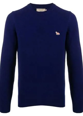 Maison Kitsuné пуловер с нашивкой